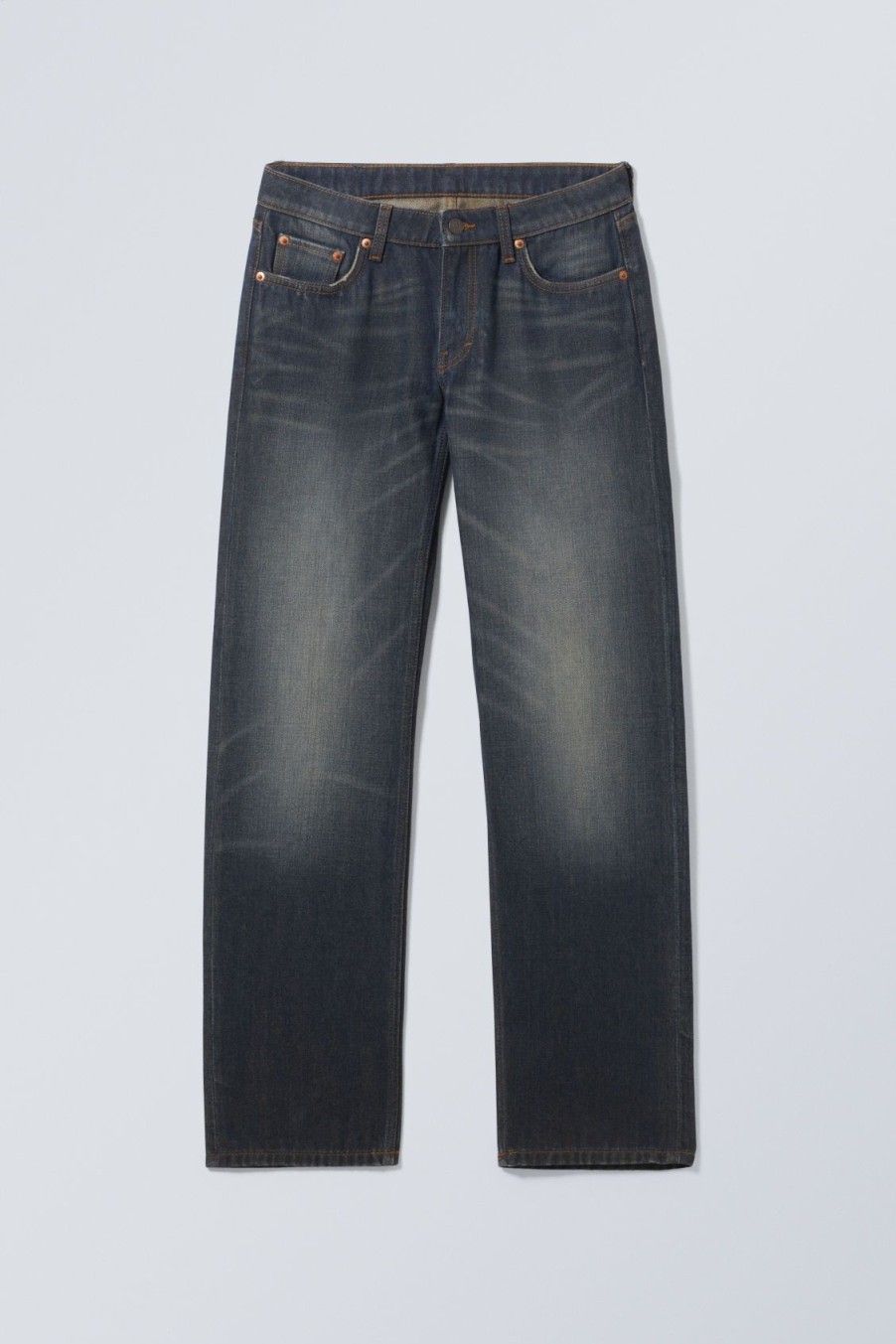 Online Weekday Arrow Low Straight Jeans