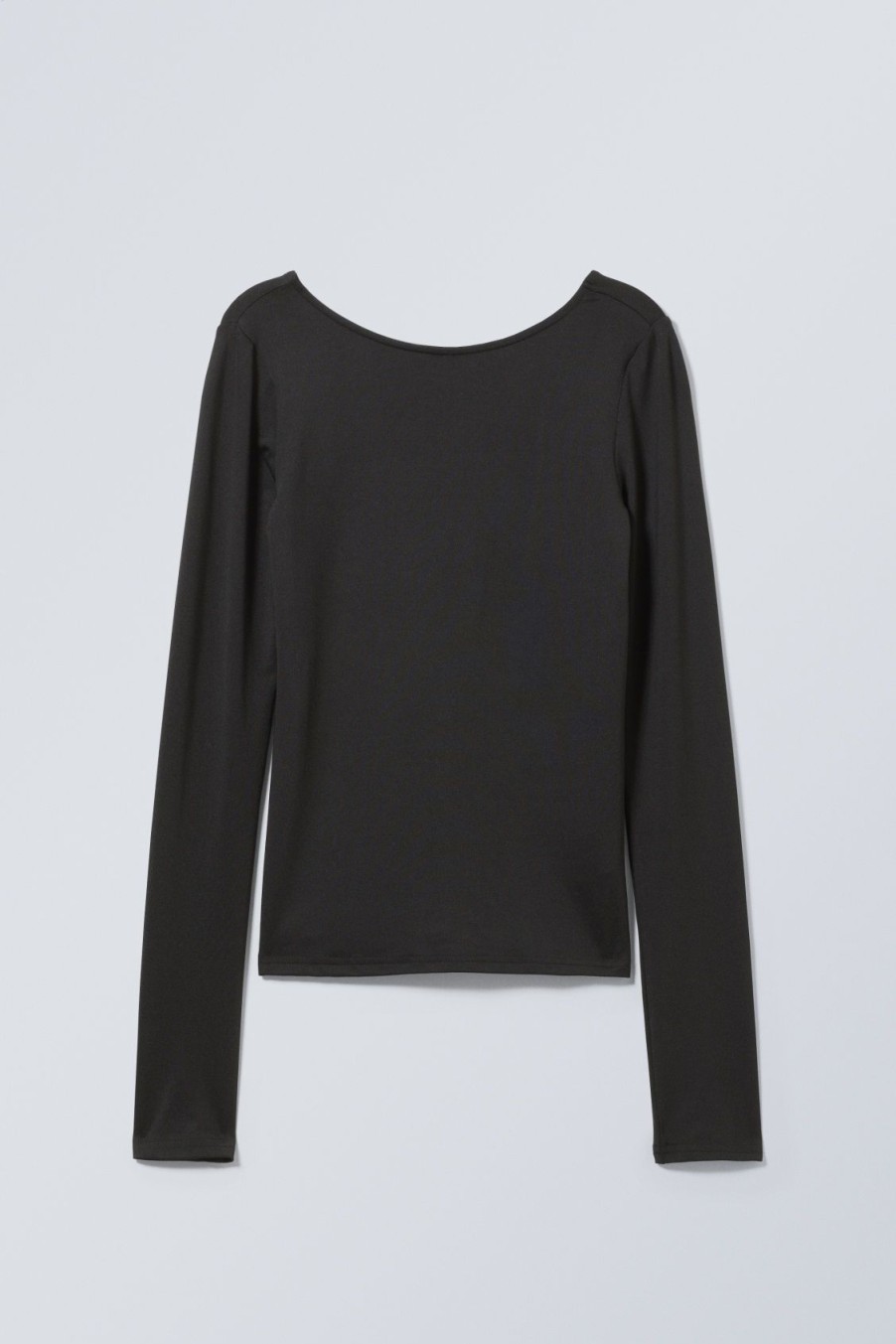 New Weekday Gizem Open Back Long Sleeve Top