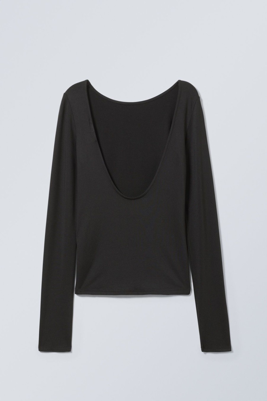 New Weekday Gizem Open Back Long Sleeve Top