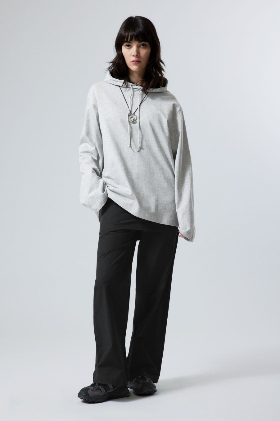 Best Weekday Oversized Hooded Long Sleeve