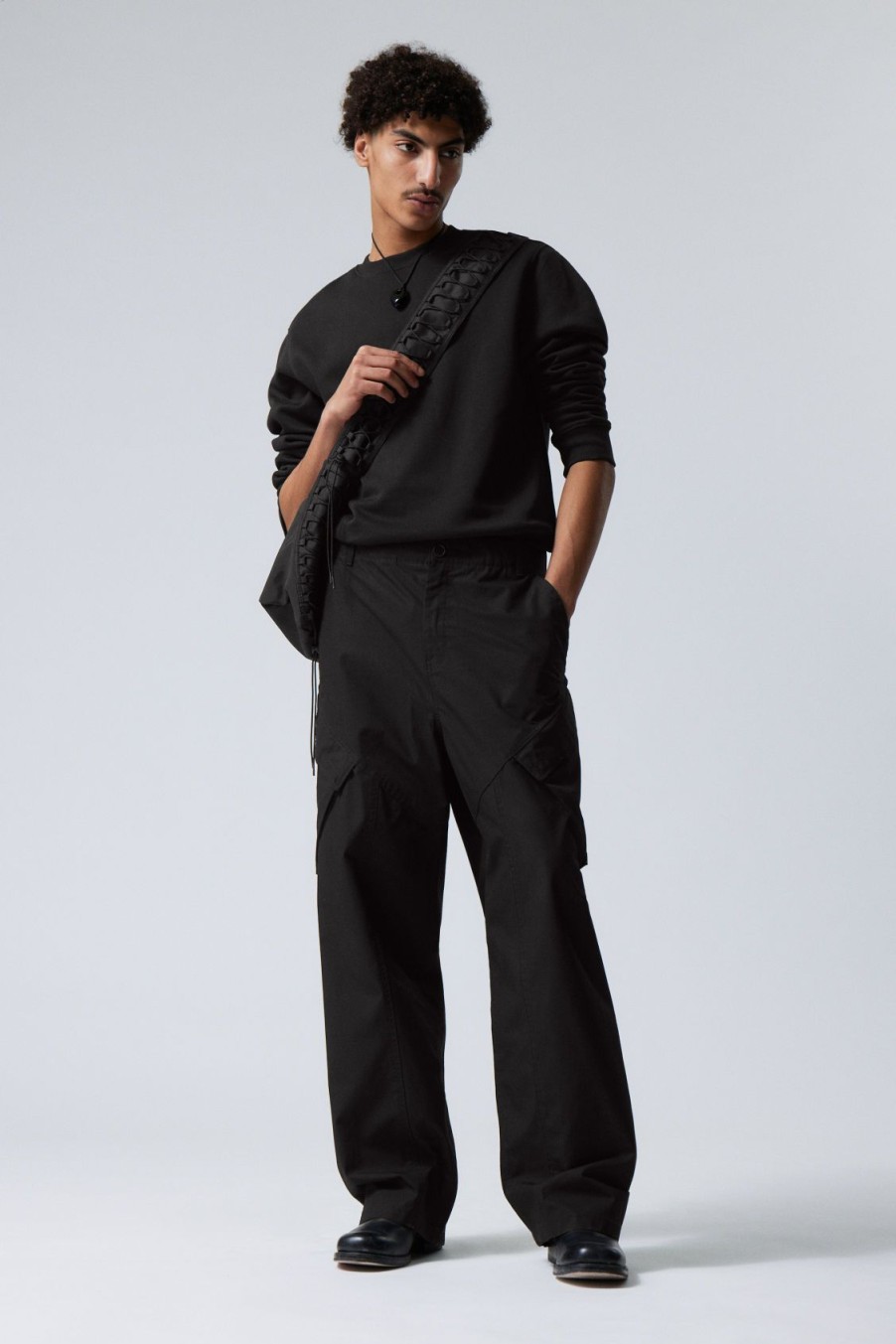 Hot Weekday Astro Loose Asymmetric Cargo Trousers