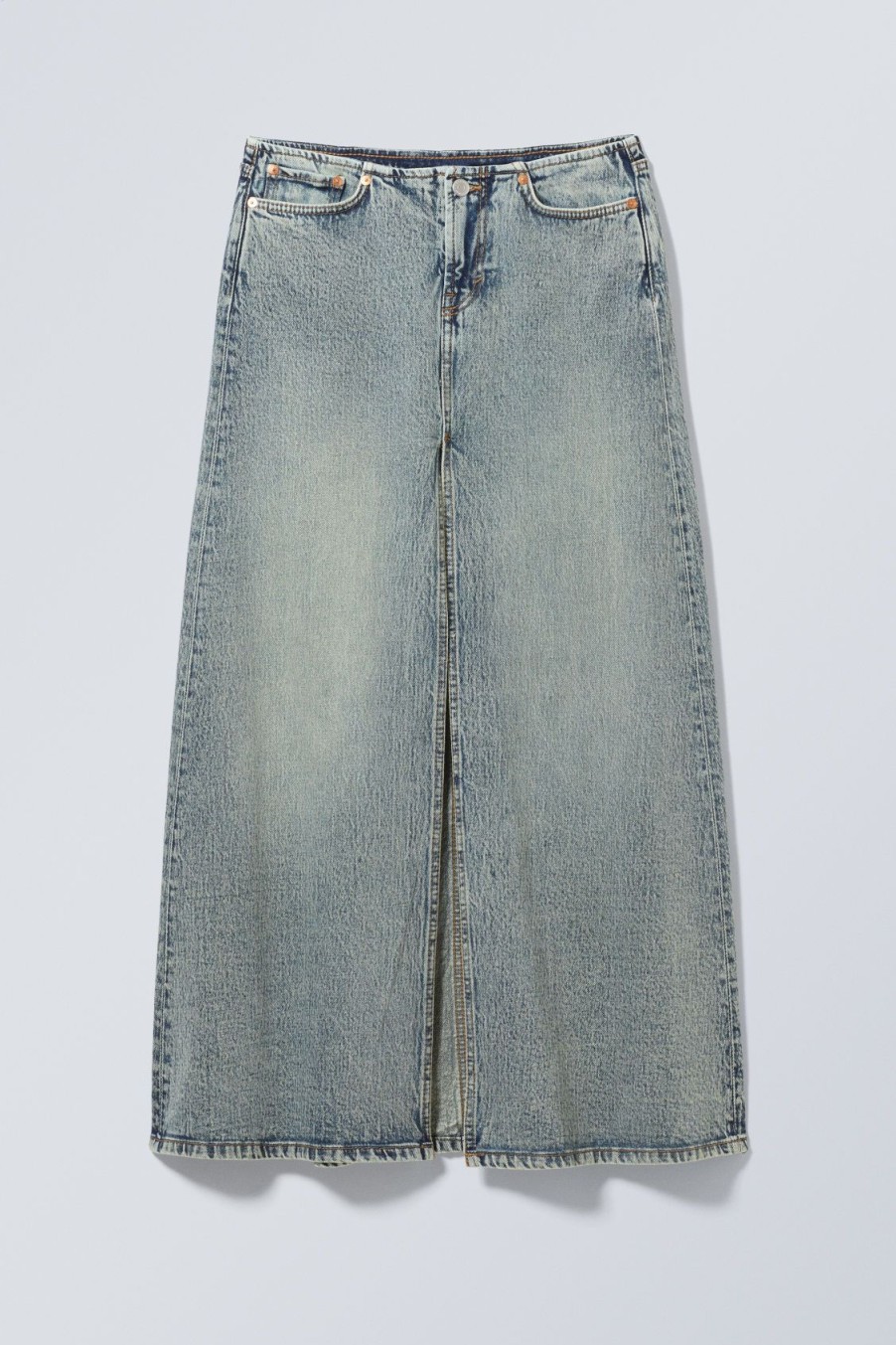 Online Weekday Anaheim Long Denim Skirt