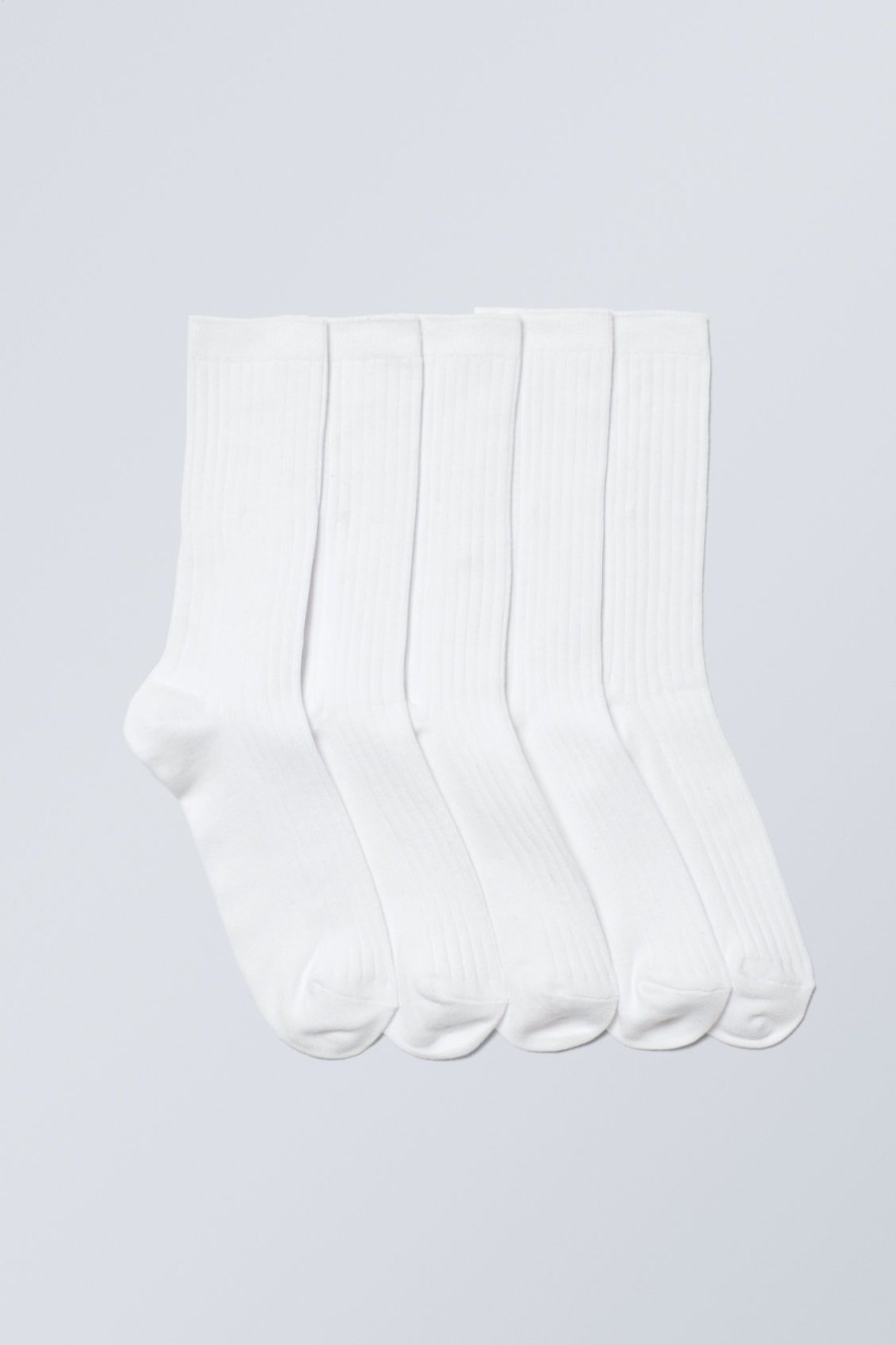 Hot Weekday 5-Pack Rib Socks