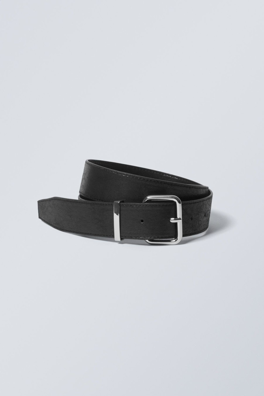 Hot Weekday Faux Leather Buckle Belt