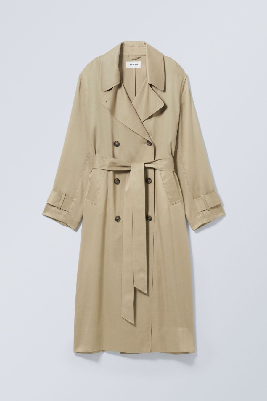 Best Weekday Evelyn Relaxed Lyocell Trench Coat