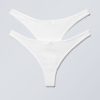 Clearance Weekday 2-Pack Pointelle Cotton Thongs