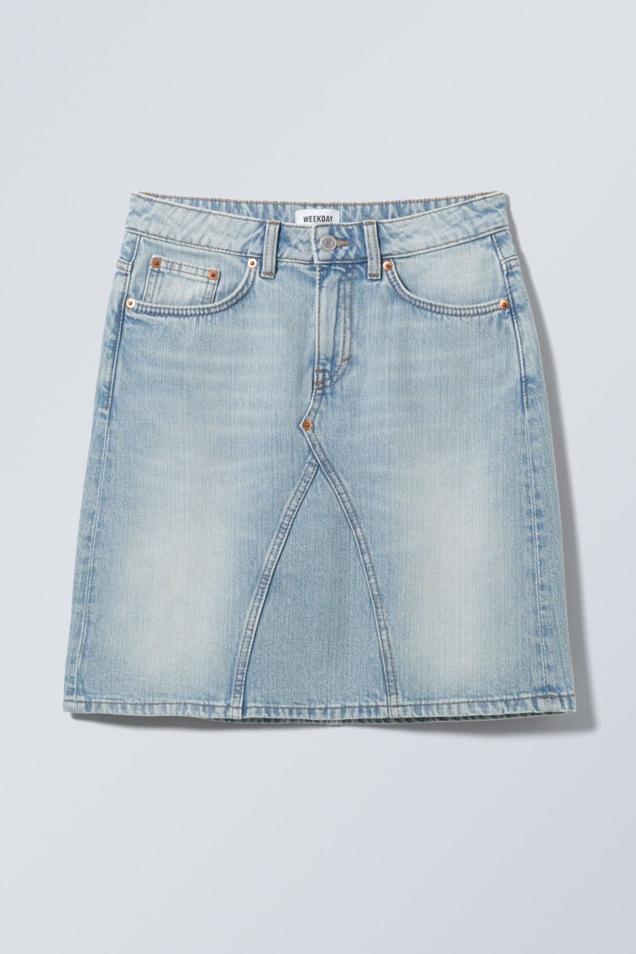 Hot Weekday Knee Length Denim Skirt