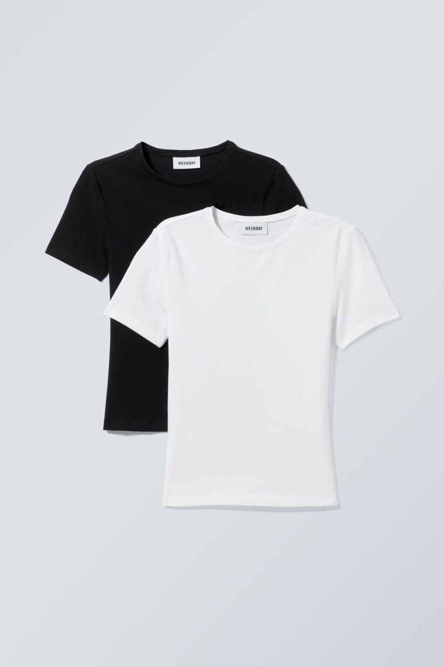 New Weekday 2-Pack Slim Fitted T-Shirt