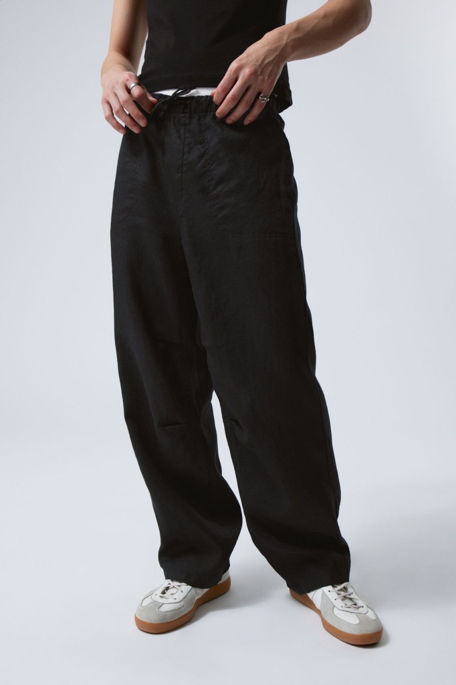 Clearance Weekday Relaxed Linen Trousers