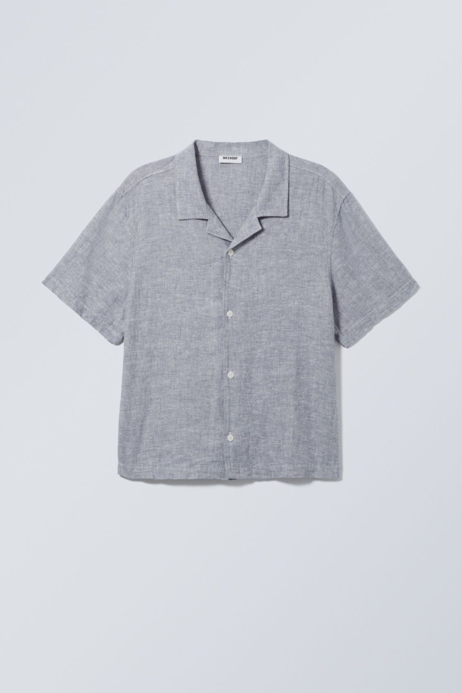 Hot Weekday Loose Short Sleeve Linen Blend Shirt