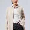 Clearance Weekday Relaxed Linen Mix Shirt