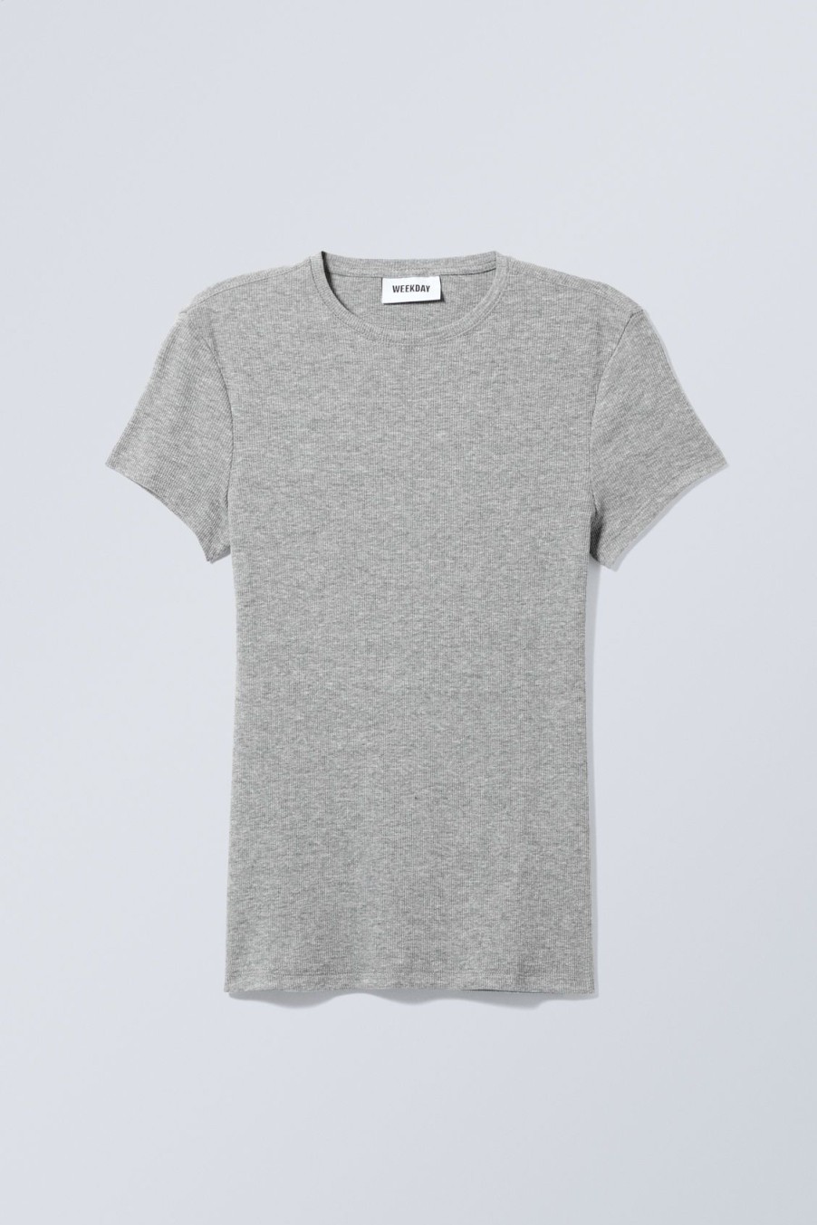 New Weekday Close Fitted Rib T-Shirt