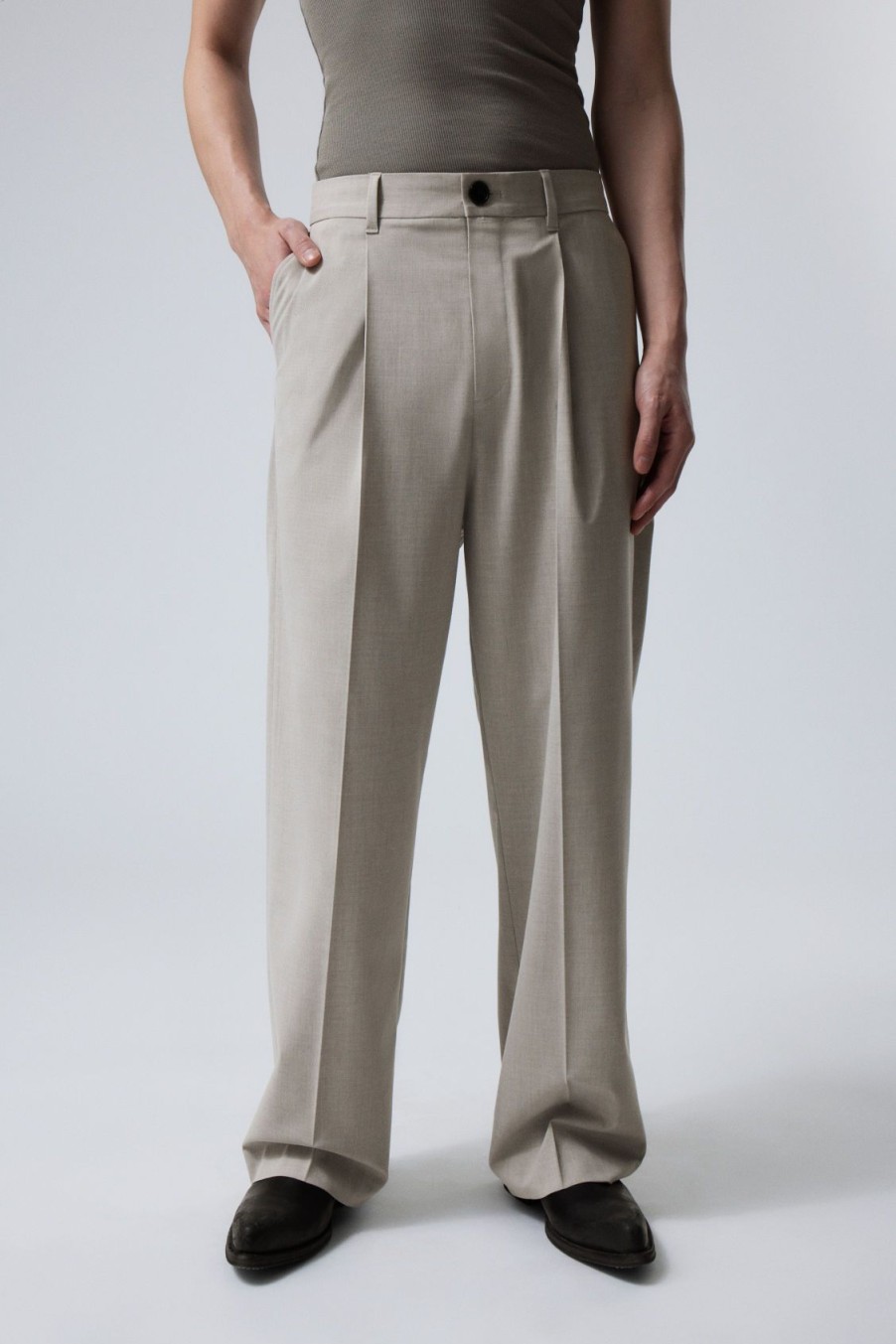 New Weekday Uno Loose Suit Trousers