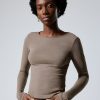 Best Weekday Hannah Washed Long Sleeve Top