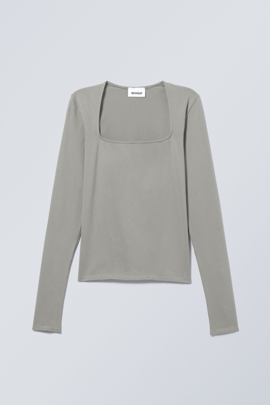 Hot Weekday Square Neck Longsleeve Top