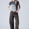 New Weekday Loose Carpenter Canvas Trousers