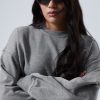 Online Weekday Boxy Crew Neck Sweatshirt