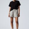 New Weekday Relaxed Boxer Cotton Shorts