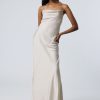 Online Weekday Maxi Satin Slip Dress