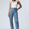 Online Weekday Rowe Extra High Straight Jeans