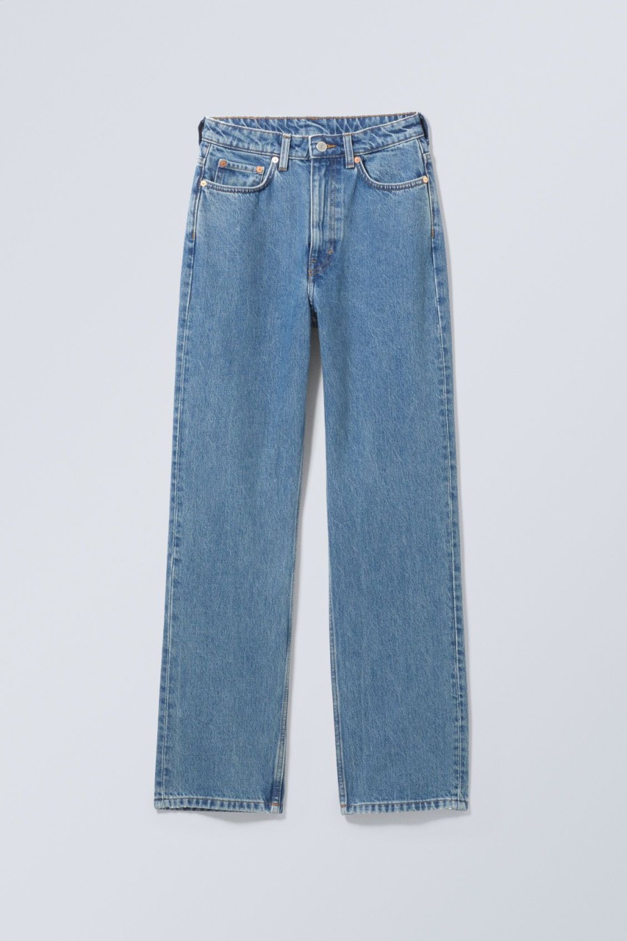 Online Weekday Rowe Extra High Straight Jeans