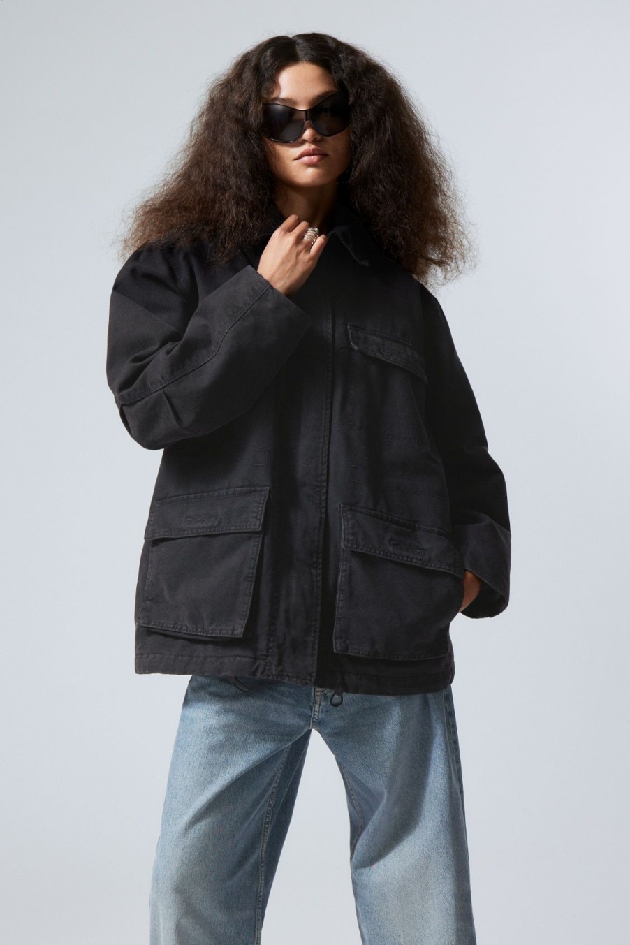 Online Weekday Luca Washed Parka Jacket