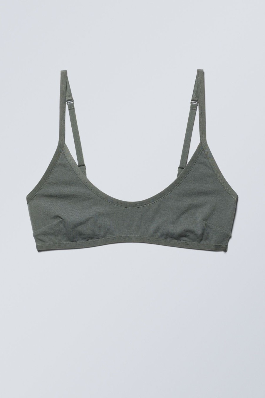 New Weekday Inez Scooped Cotton Bralette