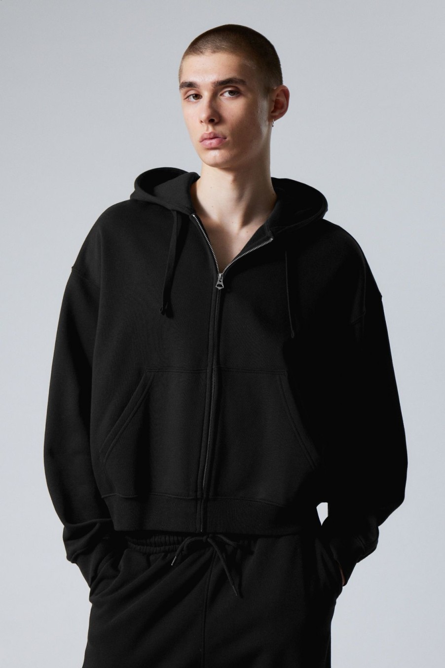 Best Weekday Boxy Midweight Zip Hoodie