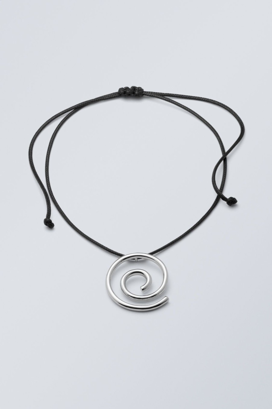 New Weekday Swirly Strap Necklace