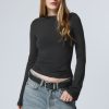 Best Weekday Annie Boatneck Long Sleeve Top