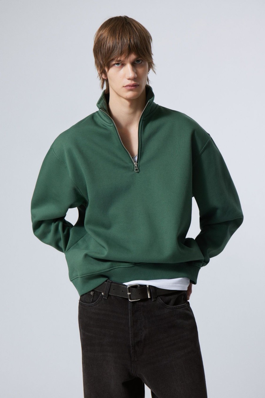 Clearance Weekday Relaxed Heavy Half Zip Sweater