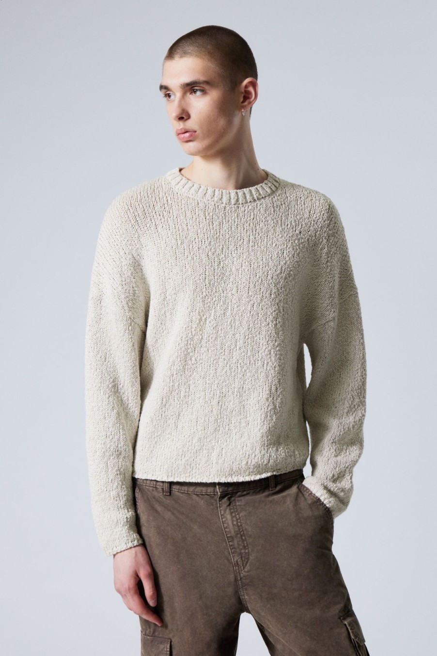 Best Weekday Cropped Heavy Knitted Sweater