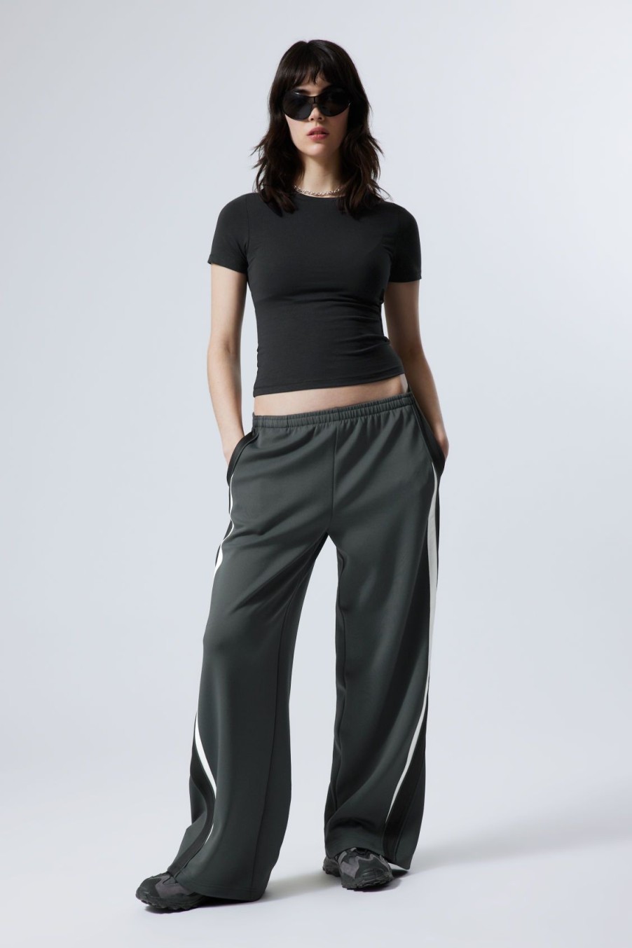 Wholesale Weekday Aida Colour Block Track Trousers