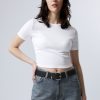 Online Weekday Mini Rib Crop Top