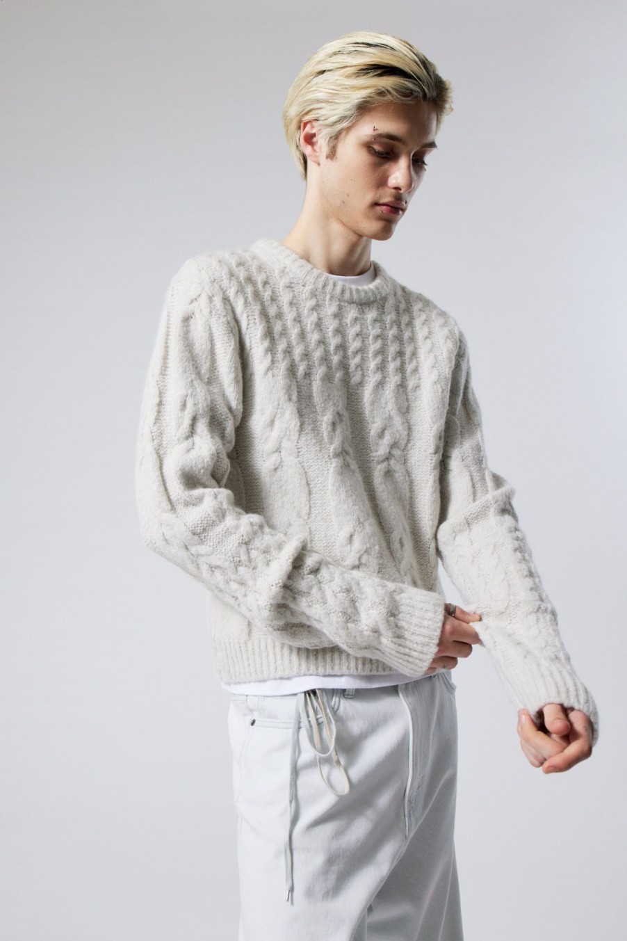 New Weekday Jesper Wool Blend Knit Sweater