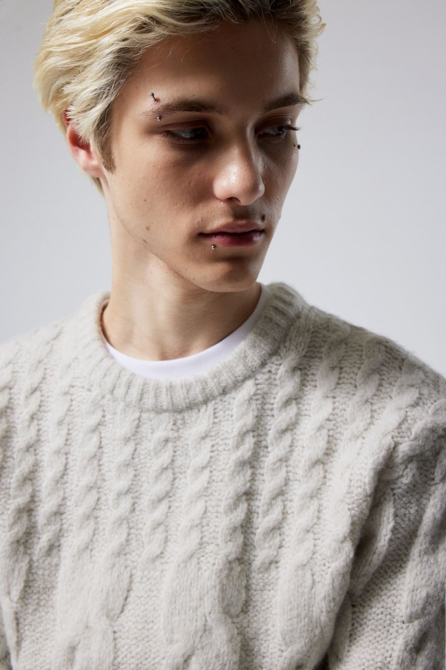 New Weekday Jesper Wool Blend Knit Sweater