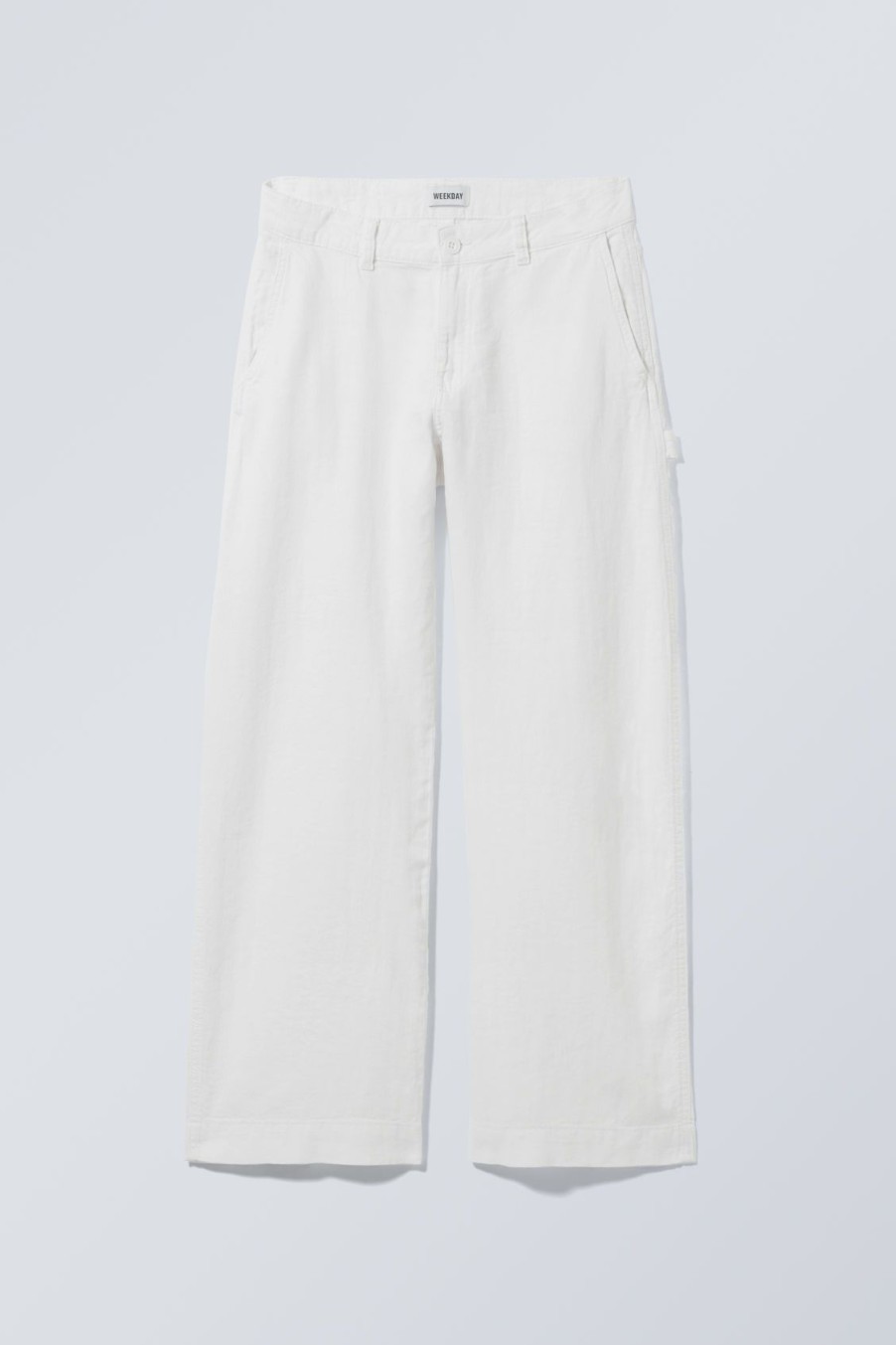 Clearance Weekday Loose Carpenter Linen Blend Trousers