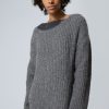 Hot Weekday Tone Open Structure Sweater