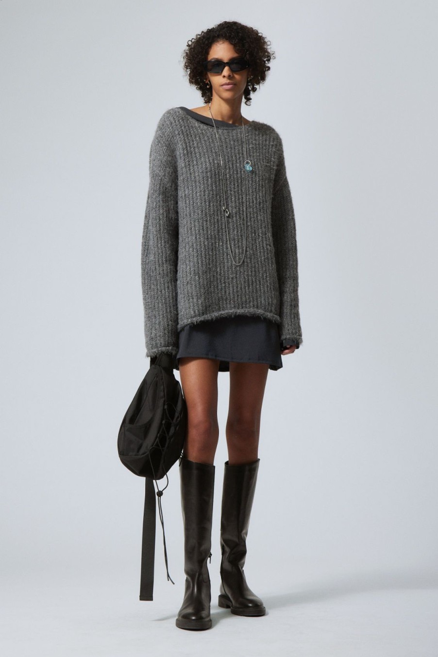 Hot Weekday Tone Open Structure Sweater