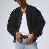 Hot Weekday Relaxed Cotton Bomber Jacket