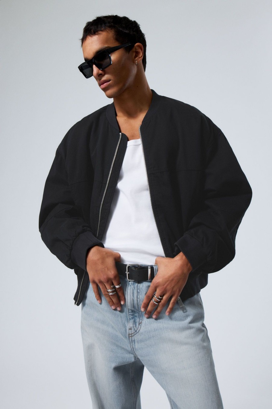 Hot Weekday Relaxed Cotton Bomber Jacket