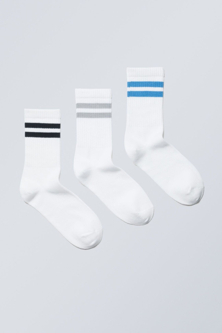 Best Weekday 3-Pack Sport Striped Socks