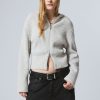 Best Weekday Ofelia Rib Knit Zip Hoodie