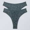 New Weekday 2-Pack Lucy Mid Waist Brazilian Briefs