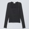 Online Weekday Square Neck Longsleeve Top