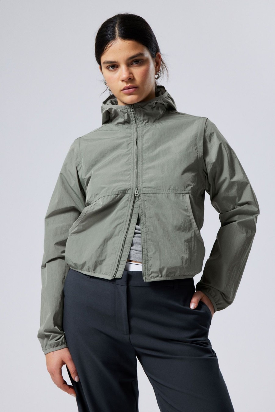 Hot Weekday Versatile Nylon Tracksuit Jacket