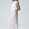 Clearance Weekday Sheer Tiered Crepe Skirt