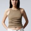 Clearance Weekday Fitted Rib Tank Top