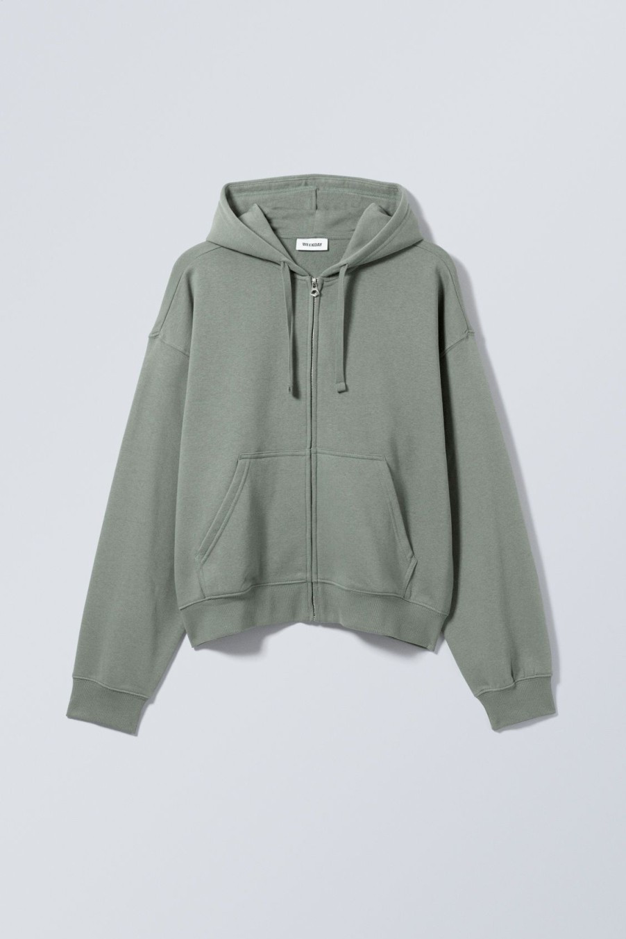 New Weekday Boxy Midweight Zip Hoodie