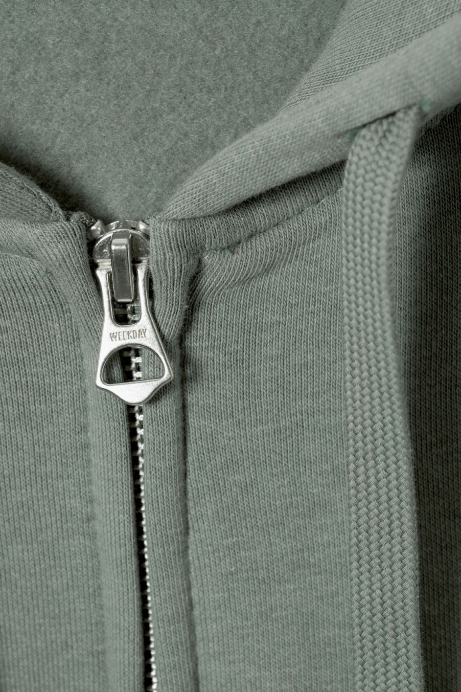 New Weekday Boxy Midweight Zip Hoodie